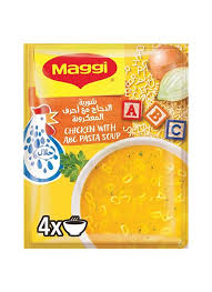 شوربة مكرونه حروف ماجى